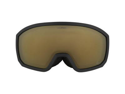 Alpina juniorské lyžiarske okuliare Scarabeo JR. black matt Q-LITE gold