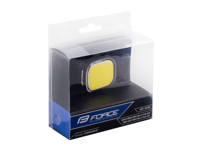 FORCE svetlo predné COB 2.0 75LM USB, čierne