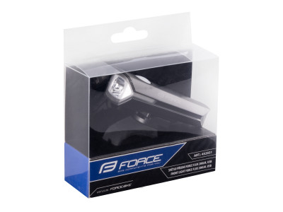 FORCE svetlo predné FLUX 200LM USB, čierne