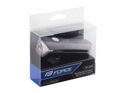 FORCE svetlo predné FLUX 550LM USB, čierne