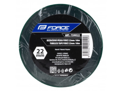 FORCE páska bezdušová Tubeless lepiaca 22mm x 66m