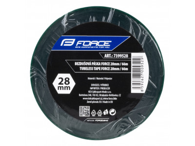 FORCE páska bezdušová Tubeless lepiaca 28mm x 66m