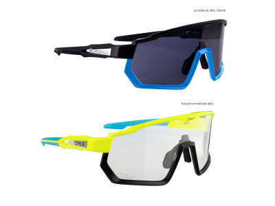 Force okuliare F DRIFT 1x fluo+1x čierne, foto+čer. sklo SADA