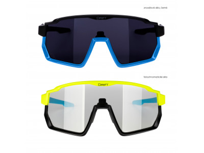 Force okuliare F DRIFT 1x fluo+1x čierne, foto+čer. sklo SADA