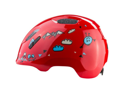 ALPINA cyklistická Junior prilba XIMO 2 , red smile gloss