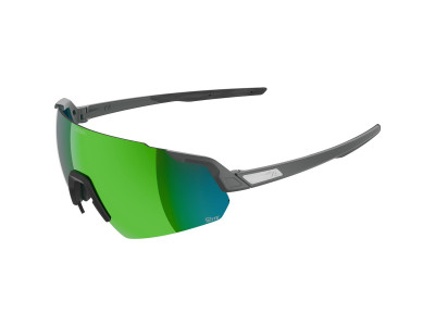 ALPINA športové slnečné okuliare TURBO AIR Q-LITE - midnight-grey matt  / farba skla - green