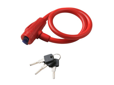 Extend zámok na bicykel COMPANION 12*650mm, - red