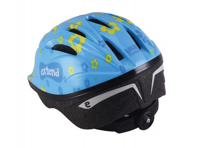 Extend prilba LILLY kvetinková modrá XS/S (47-51cm)