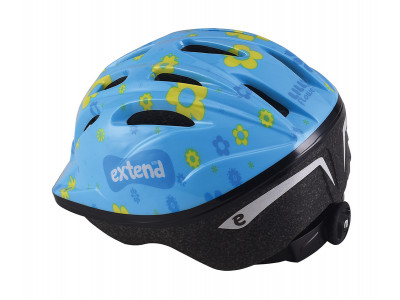 Extend prilba LILLY kvetinková modrá XS/S (47-51cm)