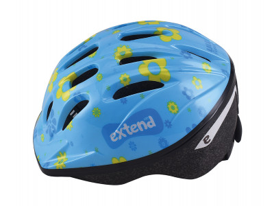 Extend prilba LILLY kvetinková modrá XS/S (47-51cm)