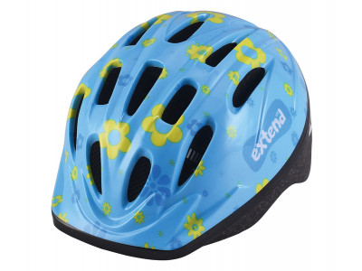 Extend prilba LILLY kvetinková modrá S/M (51-54cm)