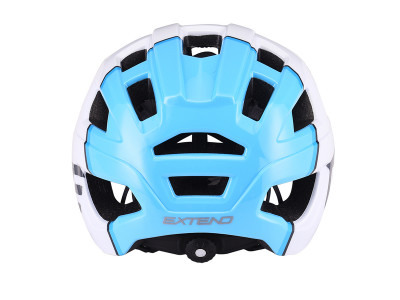 Extend cyklistická prilba THEO white-sky blue, M/L (58-62cm) shine