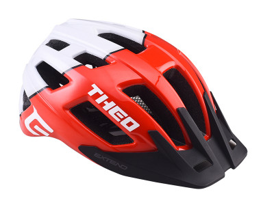 Extend cyklistická prilba THEO red-polar white, M/L (58-62cm) shine