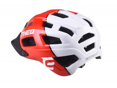 Extend cyklistická prilba THEO red-polar white, M/L (58-62cm) shine