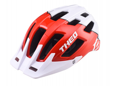 Extend cyklistická prilba THEO red-polar white, M/L (58-62cm) shine