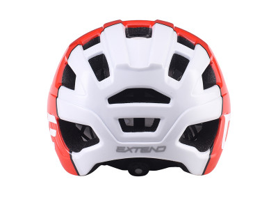Extend cyklistická prilba THEO red-polar white, M/L (58-62cm) shine