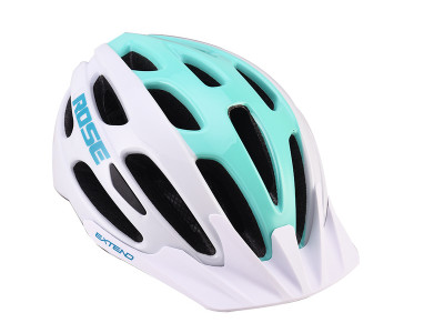 Extend cyklistická prilba ROSE white-green, M/L (58-62cm) shine