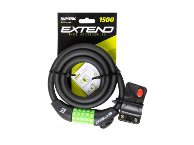 Extend zámok na bicykel NUMERIC 5, 12*1200mm, black