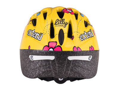 EXTEND prilba Extend LILLY žlté kvety, S/M (51-54cm)