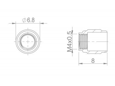 Extend kompresná matica-oliva pre vonk.pr. 5mm SRAM
