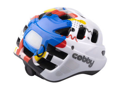 Extend prilba COBBY multi-white-black XS/S (48-50 cm) shine