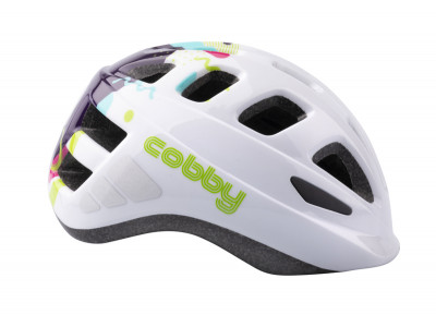 Extend prilba COBBY multi-white-violet XS/S (48-50 cm) shine