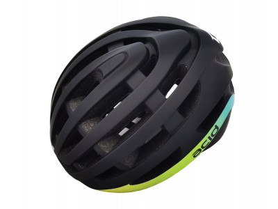 Extend cyklistická prilba ACID, M/L (58-61cm), black-blue-yellow, matt-shine