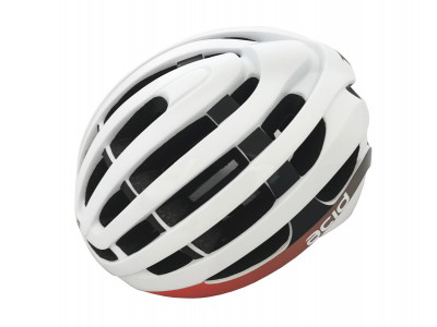 Extend cyklistická prilba ACID, S/M (54-58cm), white-black-red, shine