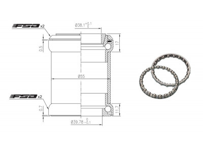 FSA hlavové zloženie The Big Fat Pig 4mm steel 1.5-OD 55