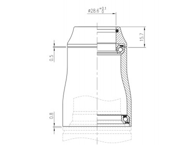 FSA hlavové zloženie ORBIT IS 138 15.2mm alloy 1-1/8 to 1-3/8-OD 45/52
