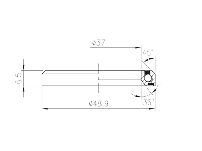 FSA ložisko hl. zloženia-IS-2-138 ACB 36°x45° 1-3/8 Dual S MR031-OD 48.9