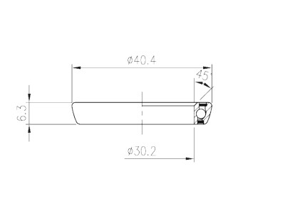 FSA ložisko hl. zloženia-HS Orbit Option Black S MR139 - OD 40.4