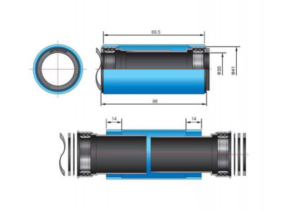 FSA stredové zloženie kľúk 24mm / BB92 , Alloy Cups (OEM)