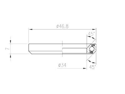 FSA ložisko hl. zloženia-TH-970E ACB 45°x45° 1-1/4 Dual S MR168-OD 46.8