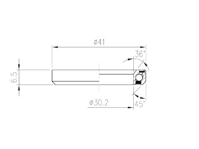 FSA ložisko hl. zloženia-TH-873S ACB 36°x45° 1-1/8 Dual S MR054S-OD 41