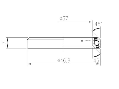 FSA ložisko hl. zloženia-NO.54 ACB 45°x45° 1-1/4 37mm Dual S MR137- OD 46.9