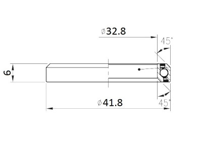 FSA ložisko hl. zloženia-NO.51 ACB 45°x45° 1-1/4 Single S MR136-OD 41.8
