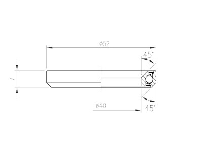 FSA ložisko hl. zloženia-TH-070E ACB 45°x45° 1.5 Dual S MR170-OD 52