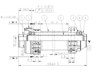 Novatec D411CB-CL-12, predný náboj, 24 dier, 12x100, OEM