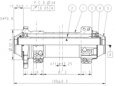 Novatec D411SB-12, predný náboj, 28 dier, 12x100, OEM