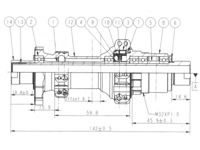 Novatec D412SB-X12-A4A-XDR, zadný náboj, 28 dier, 12x142, Sram XDR, OEM