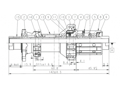 Novatec D412SB-X12-A4ALS-11S, zadný náboj, 12x142 mm, Shimano HG, OEM - 24 dier