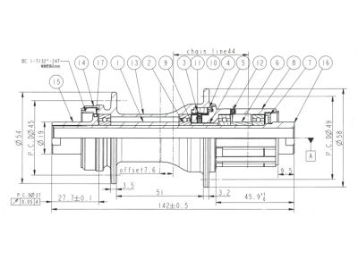 Novatec D792SB-CL-X12-A4A-ABG-11S, zadný náboj, 28 dier, 12x142, Shimano HG, OEM
