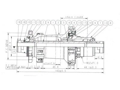 Novatec XDS642SB/A-X12-A6A-S11, zadný náboj, 28 dier, 12x142, Sram XD, OEM