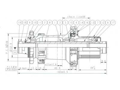 Novatec XDS642SB/A-X12-ABG zadný náboj, 6-dier, 28 dier, 12x142 mm, Shimano HG, OEM