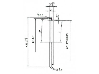Novatec tesnenie 36.2x31.25x3 mm