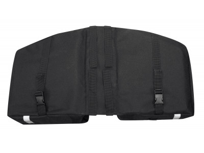 Force taška-dvojbrašna zadná DOUBLE, čierna 2x10 l