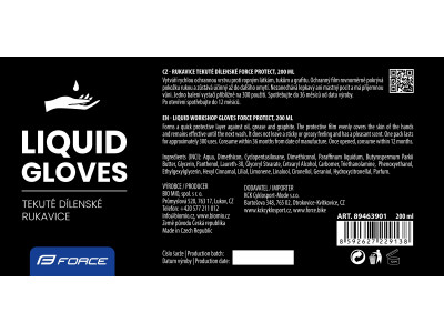 Force rukavice tekuté dielenské PROTECT, 200 ml