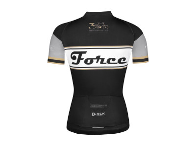 Force dres F RETRO UNI kr. rukáv, čierno-zlatý