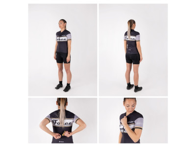 Force dres F RETRO UNI kr. rukáv, čierno-zlatý